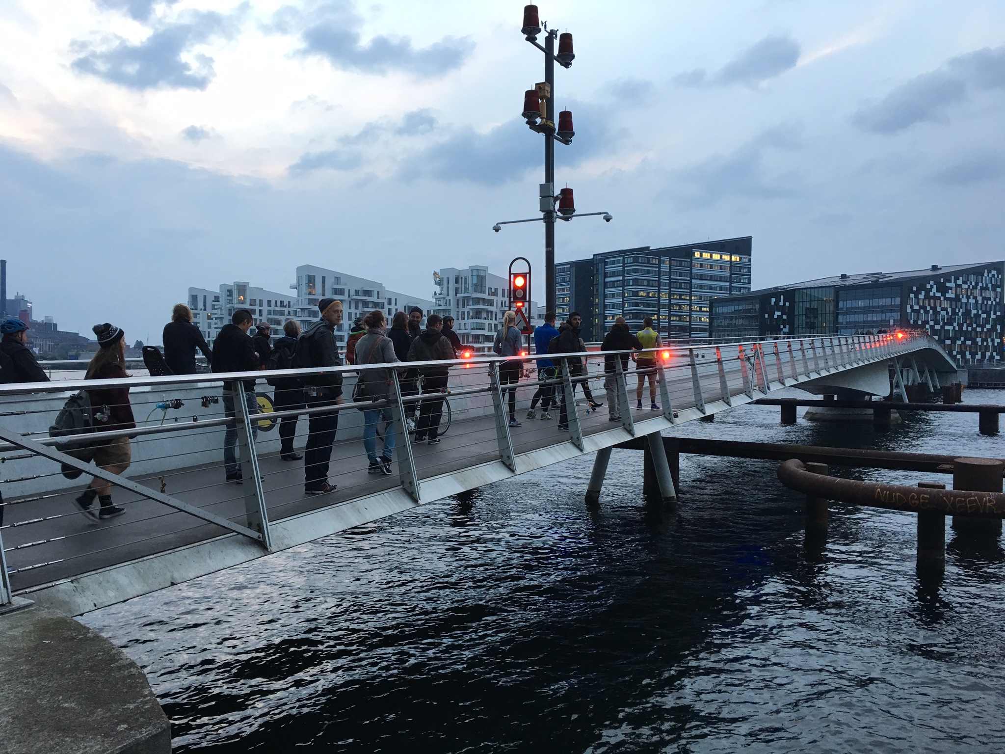 Footbridge across canal - København